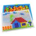 296pcs Creative Mosaic-peg board. 