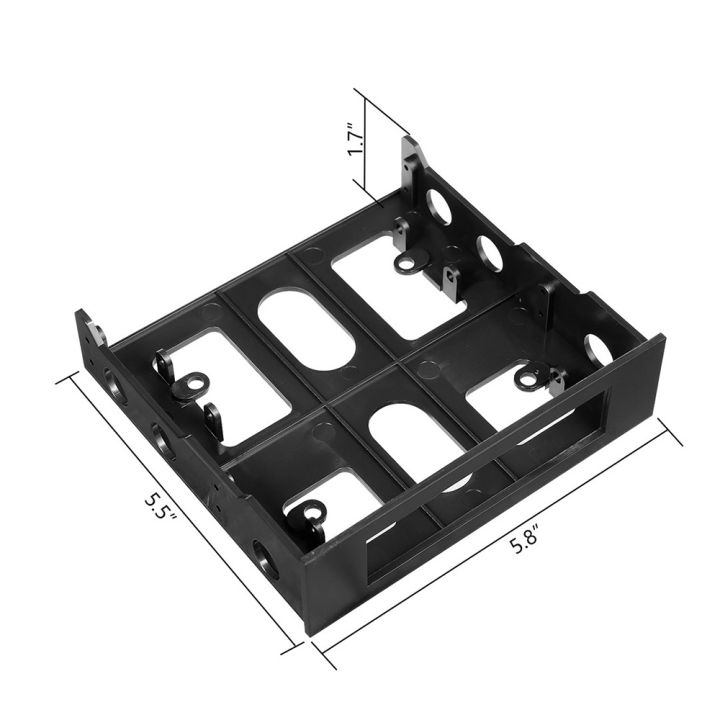 Hard%20Drive%20Mounting%20Bracket-1%20x%203.5%20inch%20to%205.25%20inch%20Drive%20Bay%20Computer%20Case%20Mounting%20Bracket%0D%0A1%20pack%20x%20screws-Black%20-%20Image%204