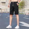 Summer Thin Ice Silk Leisure Shorts Men's Loose Sports Straight Pirate Shorts Men's Trendy All-Matching Summer Cropped Pants. 