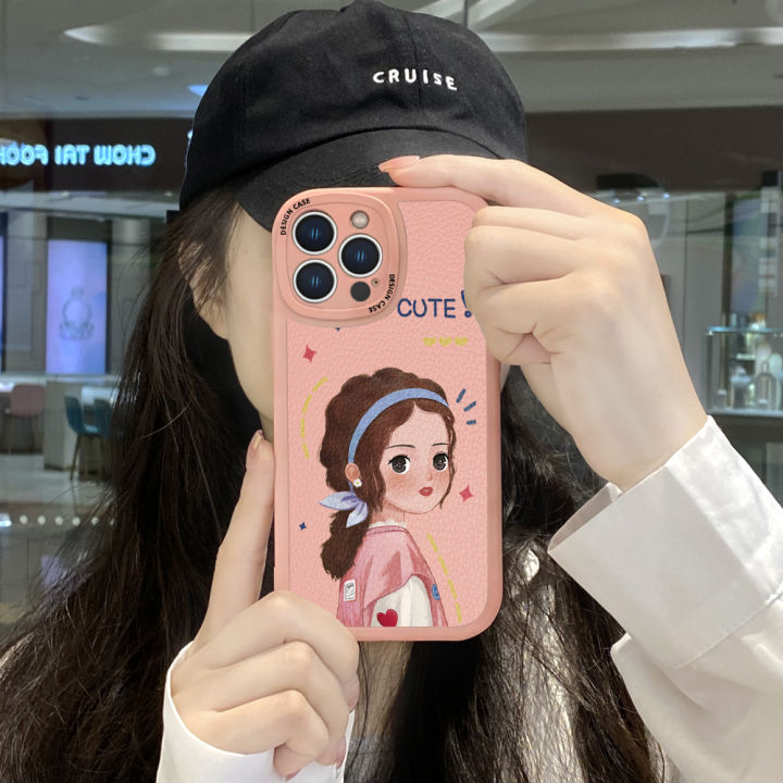 AMORVOR%20for%20OPPO%20A53%202020%20A33%202020%20Back%20Cover%20Beautiful%20Girl%20PU%20Leather%20Case%20Soft%20Silicone%20Edge%20Mobile%20Cover%20-%20Image%205
