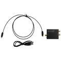 Digital Optical Coaxial Signal to Analog Audio Converter Adapter. 