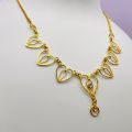 Gold plated neklas flower petal Theme necklace For Women very beautiful neckles design for gift your lover. 