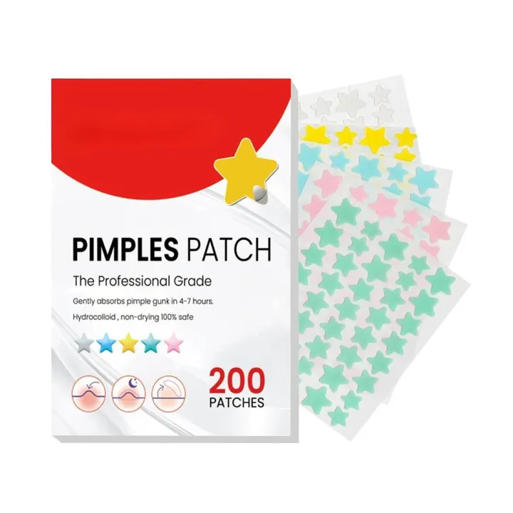 NEW%20200pcs%20Star%20Pimple%20Patch%20Acne%20Colorful%20Invisible%20Acne%20Removal%20Skin%20Care%20Stickers%20Face%20Spot%20Beauty%20Makeup%20Tool%20-%20Image%207