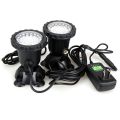 IP68 Waterproof LED Underwater Light Lamp 12V RGB Spot Light Swiming Pool Fish Tank Aquarium Garden Fountains Spotlights-2 light. 