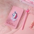 Kids Gift School Office Supply Diary Pen Kawaii Stationery Book Notepad Notebook Unicorn Set Cute. 