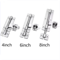 Barrel bolt Hinges/Door Clasp Hasp Safety Door Lock Bar Gate Latches Sliding Doors Bolts/ Tower Bolt Pad Bolt for Bathroom Toilet Garden Gate Shed Doors. 