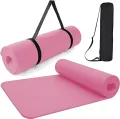 High Quality Non Slip Yoga Mat for Indoor Outdoor Training Exercise 8MM Mat with Carry Bag. 