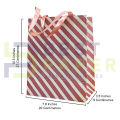 Best Paper Small Designed Paper Bag With Ribbon Handle - 27cm x 20cm x 9cm. 