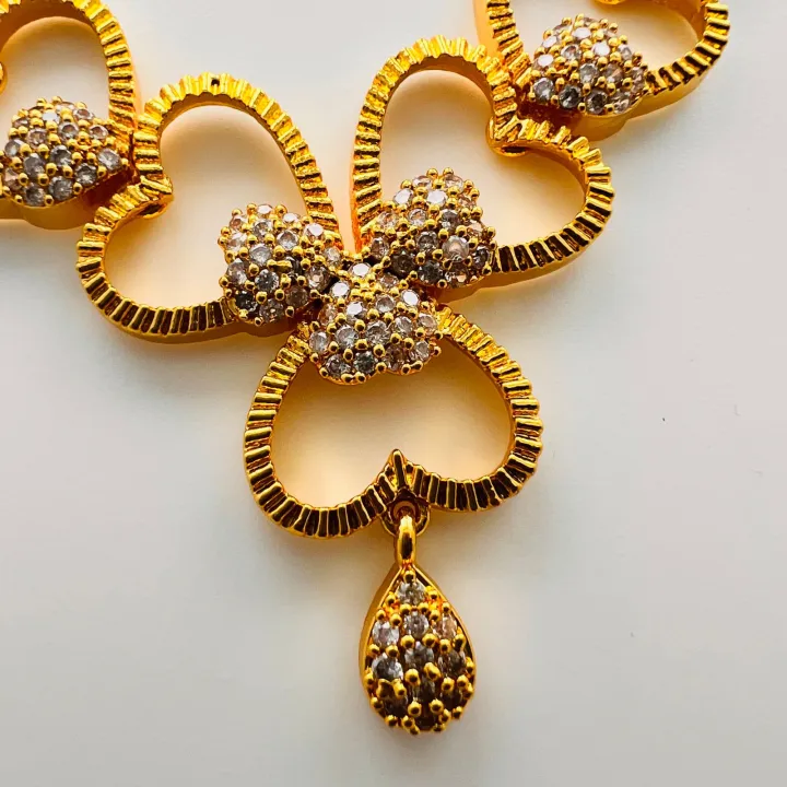 Gold%20Plated%20neklas%20Beautiful%20hart%20shape%20fashion%20new%20design%20necklace%20and%20earring%20with%20fixed%20stone%20for%20women%20and%20girls%20%5Bwith%20free%20box%5D%20-%20Image%202
