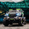 High Quality Kids big Toy Cars 4WD Battery Operated Boys and girls Baby Ride On Electrical Toy Jeep | Monser Size Jeep with 5 Motors with Full of Lights | 1-10 Years can Dual Drive  | INeedz LMH 9505. 