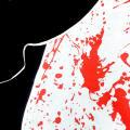 splattered Halloween apron Disturbing Decorative apron Novelty bib Bloody apron Printed Splattered apron Scary bib for BBQ. 