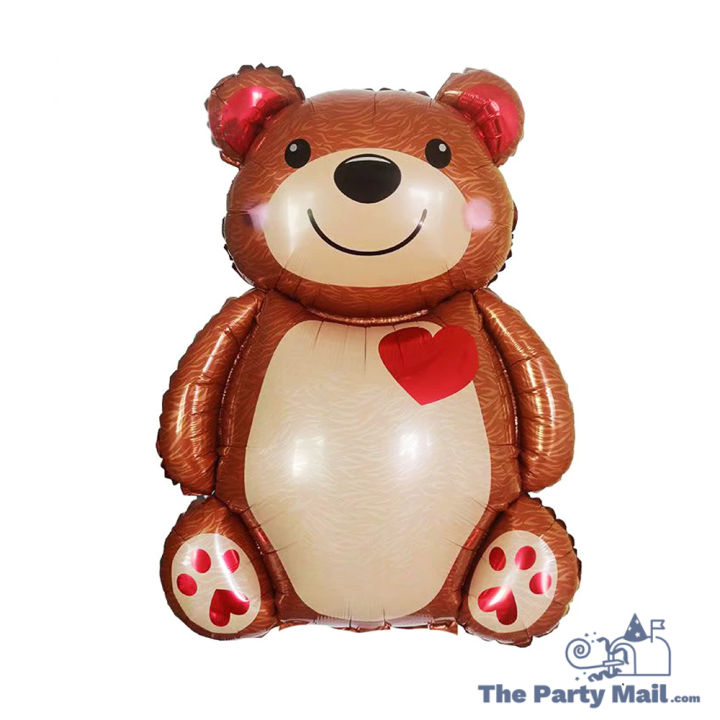 Giant TEDDY BEAR Foil Balloon for Valentines day or kids birthdays 1st birthday Daraz.lk