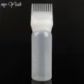 Myyeah 170ml Plastic Hair Dye Shampoo Bottle Applicator with Graduated Brush Dispensing Kit Salon Hair Coloring Dyeing Styling Tools-White. 