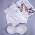 Women Shoulder Strap Non-wired Bra Underwear Tube Top Sports Bras Girls with Chest Pad. 