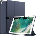 Xujiguanghui For CASE i|Pad Pro 12.9 Inch (2015/2017 Model, 1st/2nd Gen) with Pencil Holder, Slim Tablet Cover with Soft TPU Back. 