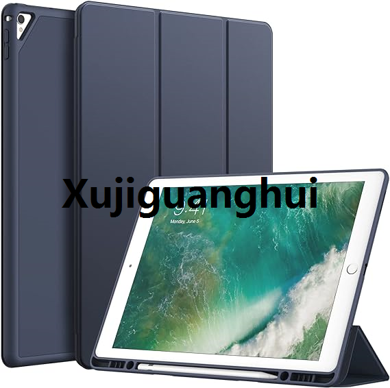 Xujiguanghui%20For%20CASE%20i%7CPad%20Pro%2012.9%20Inch%20(2015/2017%20Model,%201st/2nd%20Gen)%20with%20Pencil%20Holder,%20Slim%20Tablet%20Cover%20with%20Soft%20TPU%20Back%20-%20Image%202