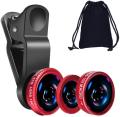 3 in 1 Universal Fish Eye & Macro Clip Camera Lens Kit. 