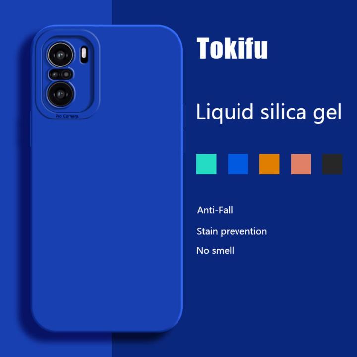 Tokifu For Xiaomi POCO F3 Casing The New Liquid Silicone Angel Eyes Phone Case Full Anti-fall Shockproof Back Cover