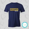 Kandy blue Tshirt  unisex  tees  designer tees  crew neck  silver white  red  blue  black. 