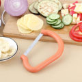 Kitchen gadget stainless steel banana slicer cucumber ham fruit and vegetable slicer. 