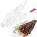 Barbecue Fish Grill, Net Bbq Tool - Large Silver. 