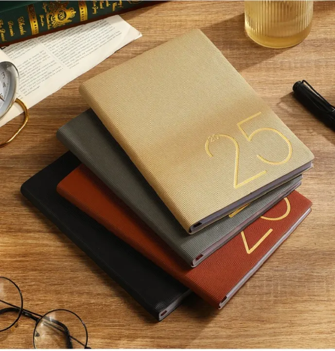 2025%20Edition%20Planner%20High%20Quality%20PU%20Cover%20One%20Page%20Per%20Day%20Notebook%20A5%20Size%20365%20Days%20Agenda%20for%20Work%20Office%20Professional%20-%20Image%203
