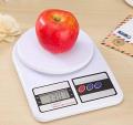 Electronic Kitchen Digital Weighing Scale, Multipurpose (White, 10 Kg) With Free Batteries. 