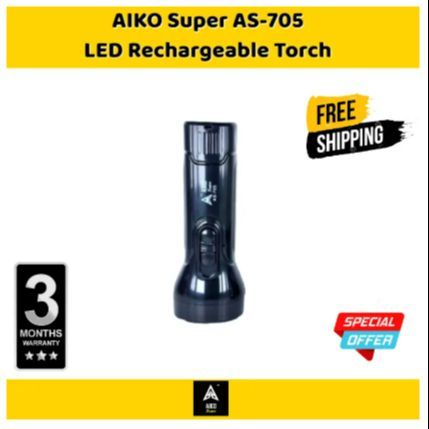 Aiko Super Torch Led Rechargeable Torch Emergency Light As 705 Led