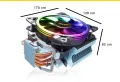 ARMAGGEDDON ARTIC STORM 3 RGB R4 CPU AIR COOLER [4 DIRECT CONTACT HEATPIPES]. 