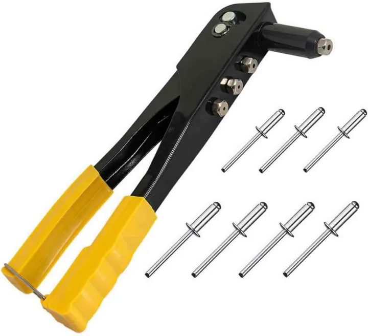 Pin Rivet Tool Pop Rivet Tool Riveter Gun with Steel Blind Rivets Repair Tools Kit ...