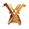 Mr. Wood Dish Drying Rack / Teak Wood Plate Rack / Portable Dish Drying Rack. 
