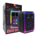 KTS-1727 8 Inch Portable Wireless Speaker with Microphone. 