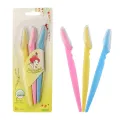 3 Pcs  Tinkle Eyebrow Razor  Set, Hair Trimmer Shaver and Tough up Tool, Facial Razor with Safety Cover (ter). 