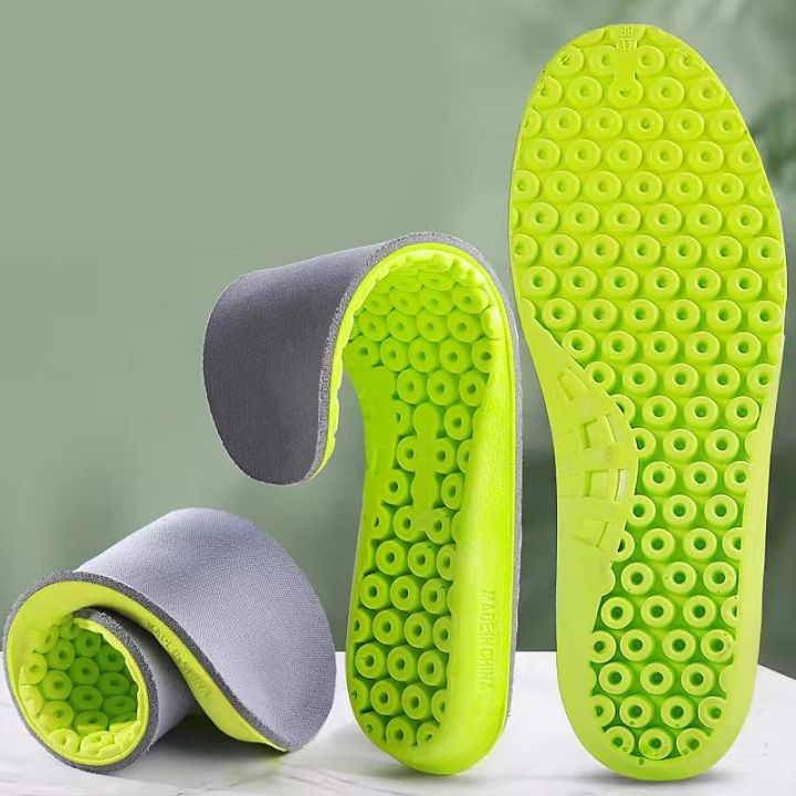 New High-elastic Shock-absorbing Insoles Sweat-absorbing Deodorant Foot Pain Running Insoles Latex Super Soft Sports Insoles