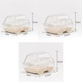 Increased Activity Hamster Sand Bath Transparent Hamster Bathroom Box Anti-splash Sand Bath for Guinea Pig Cage Cute Car Shape Hamster Toilet Ideal Hamster Accessories Pet Hamsters Bathroom. 
