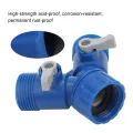 【ZOSR】Y-Shaped Connector Corrosion-resistant High-strength Acid-proof Y-Shaped Hose Connector Two-way Valve Distribution Interface for Garden Courtyard. 