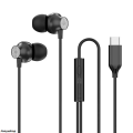 Yuxin shopFashion 2023 New In-Ear Wired Earphones 3.5mm Round Mouth Type-C Flat Mouth Earphones Metal Heavy Bass Earbuds Blue/Pink/White/Black. 