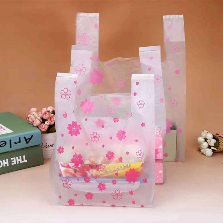 50/100%20Pcs%20Sakura%20Plastic%20Bag%20with%20Handle%204%20Sizes%20Fresh-keeping%20Candy%20Wedding%20Cartoon%20Gift%20Shopping%20Kitchen%20Storage%20Organization%20-%20Image%202