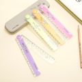 Oeny 30CM New Cute Kawaii Study Time Color Folding Ruler Multifunction DIY Drawing Rulers Kids Students Office School Stationery. 