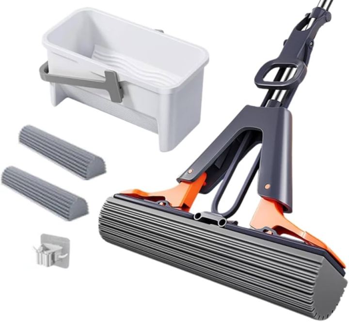 Magic%20Flat%20Collodion%20Cotton%20Mop%20%E2%80%93%20Squeeze%20Wringer%20Sponge%20Mop%20for%20Easy%20Floor%20Cleaning,%20Household%20&%20Kitchen,%20Durable%20Flat%20Stick%20Design%20-%20Image%203