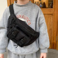 South Korea Children's Bag New Boy Crossbody Bag Trendy Cool Hip Hop Girls' Accessories Bag Children's Chest Bag. 