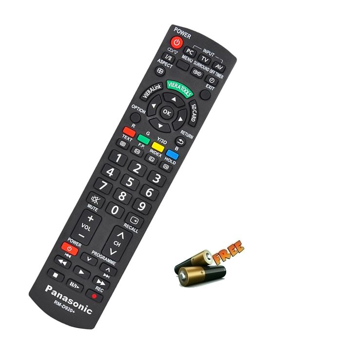 Panasonic LCD/LED/SMART TV Remote Controller RM-D920+ & Free Batteries