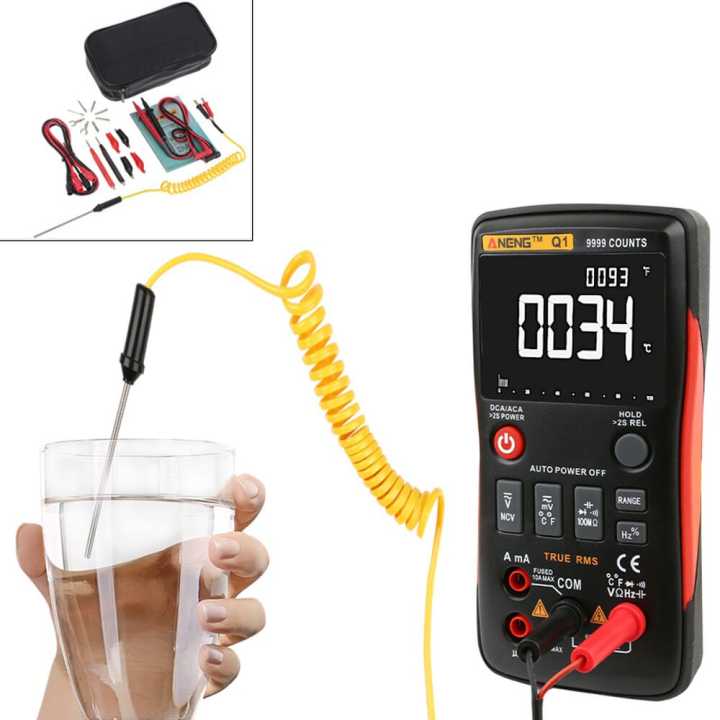 ANENG Q1 RMS Digital Multimeter AC DC Current Resistance Capacitance Temp Tester NEW