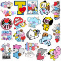 20/40pcs BTS Stickers BT21 Kpop Stickers for Laptop Scrapbook Journal Kids Girls Boys Stickers. 