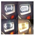 LED Headlights, 5x7 inch Square LED Headlamp with Arrow Angel Eyes DRL Turn Signal Light Replaces H6054 H5054 H6054LL 69822 Fit Trucks Jeep Wrangler XJ YJ Sedans GMC Smoke lens. 