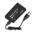 USB 2.0 External Memory Card Reader High-Speed Adapter Cipher box style for PC Laptop Computer Table. 