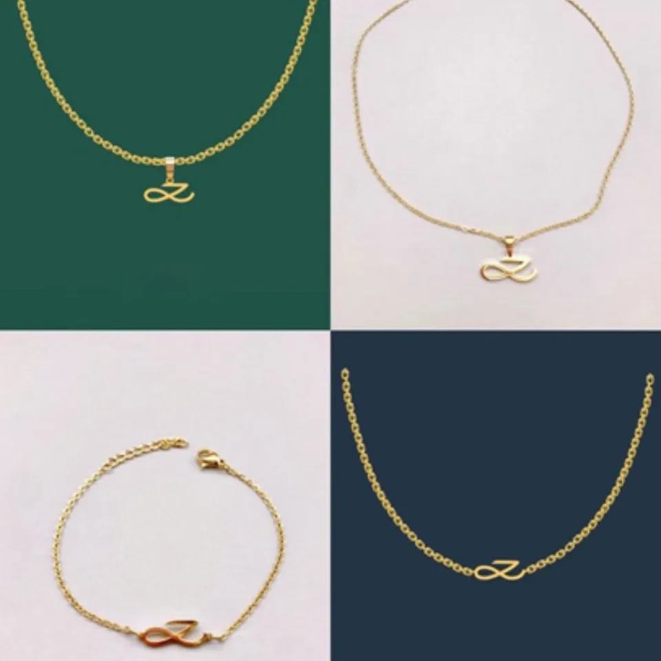 Kpop Idol BTS Jung Kook Golden Logo Necklace Bracelet Korean