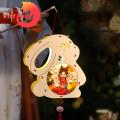 Chinese Style Lantern Festival Lantern Mid-autumn Cute Rabbit Moon Star Mooncake Handmade Holiday Decoration Portable Chinese Style Glowing Paper Lantern Children Diy Handcrafts Gift. 