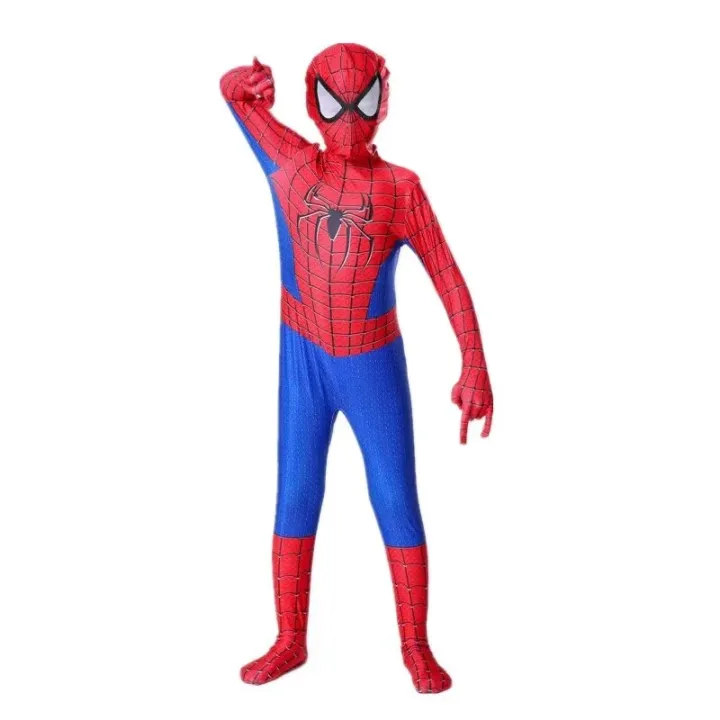 Child%20Spiderman%20Costume%20Peter%20Parker%20Bodysuit%20Halloween%20Boys%20Girls%20Play%20Movie%20Fan%20Cosplay%20Fantasy%20Costume%20-%20Image%202