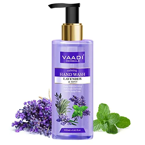 Vaadi Herbals Calming Lavender and Mint Hand Wash - 250 mlFROM INDIA)JEZ